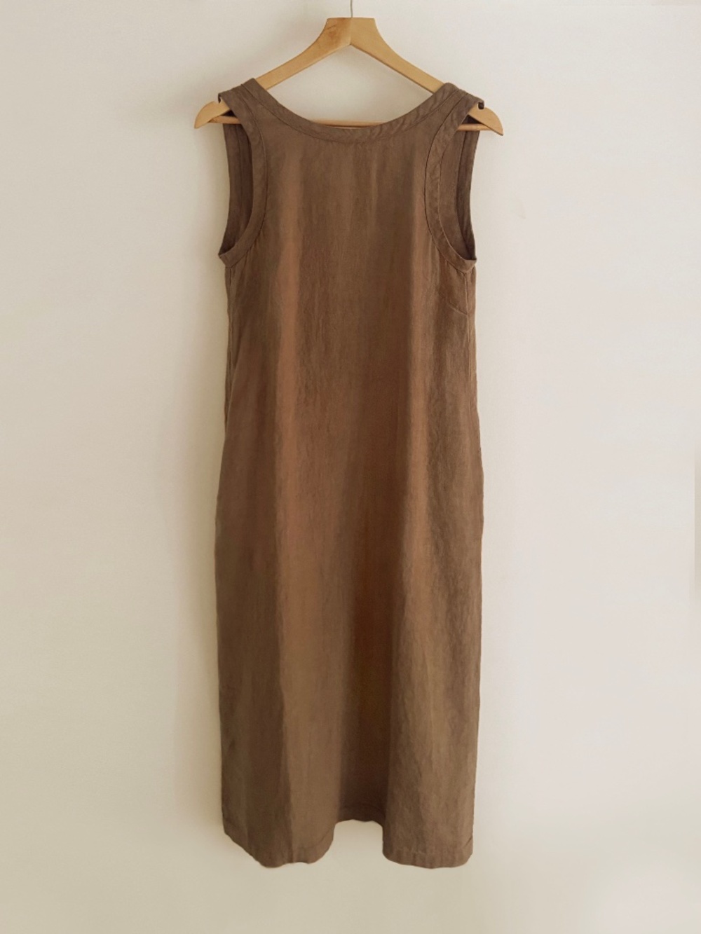 Sauths Carmen Linen Dress Brown Size X Small NWT